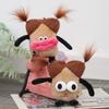 Short Plush Sausage Mouth Plush Keychain Sausage Mouth Doll Sausage Mouth Doll  Bag Pendant