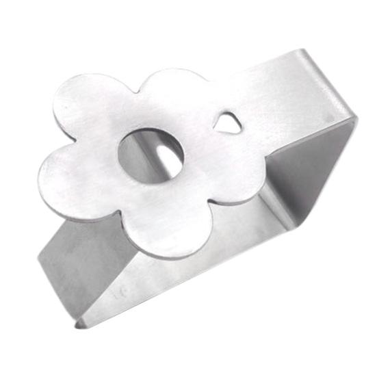 Зажим для скатерти, полый цветок, лист, бабочка, форма луны, сверхмощный ветрозащитный держатель из нержавеющей стали для обеденного стола, зажим, кухонные гаджеты