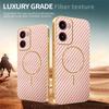 For Motorola Moto G05 4G/E15 4G Phone Case Carbon Fiber Textured Electroplated TPU Back Cover