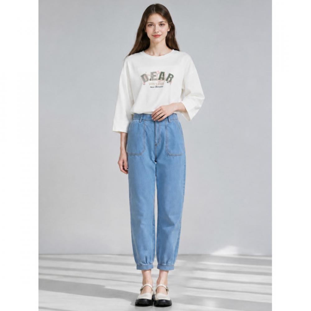 Le Ot Women S comfortabLe Jogger Denim pantS Size 55 88