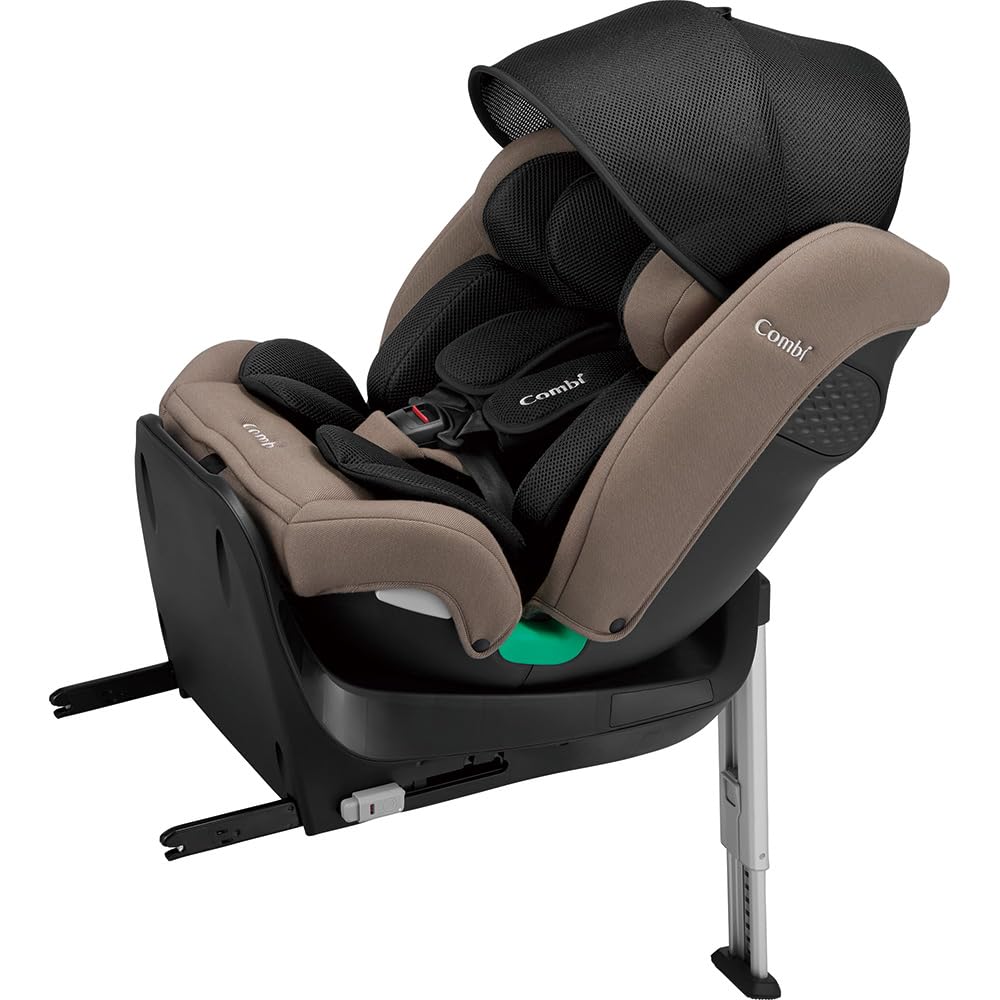 В июле Combi ISOFIX фиксированное вращающееся детское сиденье для новорожденных и детей до 10 лет Kurumuve Long R129 Egg Shock EA Серо-бежевая модель, которую можно использовать для
