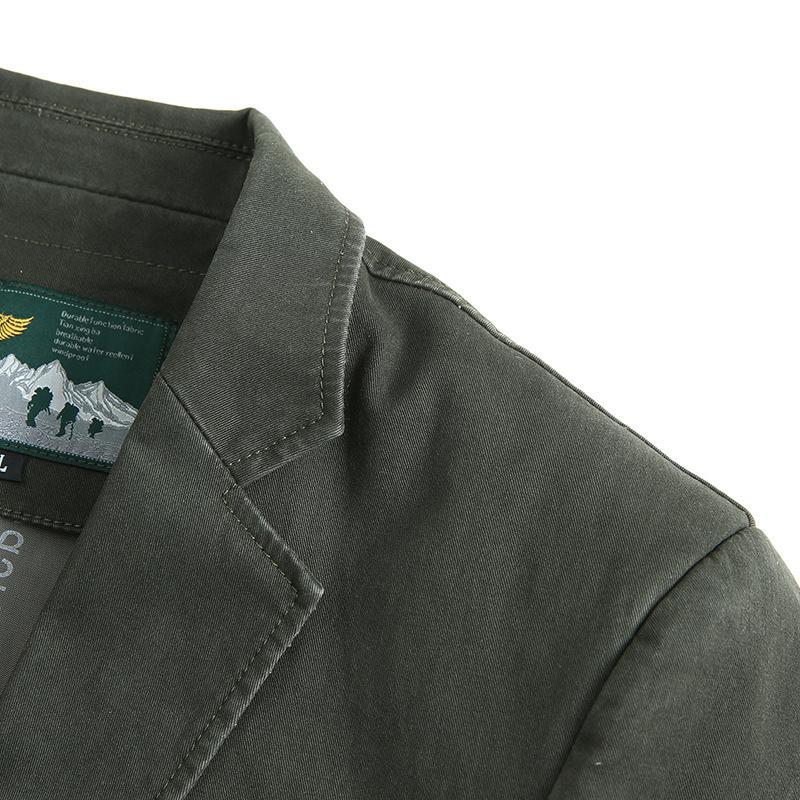 New Men's Casual Suit Stretch Large Size Middle-Aged Dad Loose Suit Jacket