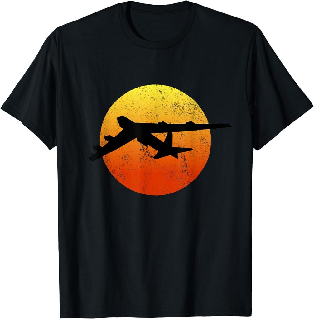 New Limited B-52 Stratofortress Silhouette Sunset Bomber Airplane B52 T-Shirt
