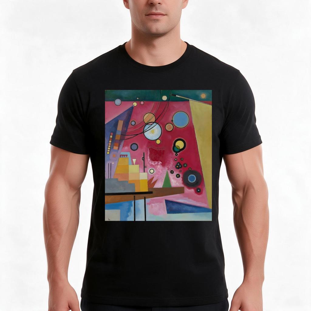 Wassily Kandinsky Tshirt Summer Casual Cotton Tee Oversized Streetwear Tops Vintage Graphic Print Loose Fit Short Sleeve