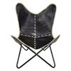 Vintage Lounge Accent Chair Classic Buffalo Leather Butterfly Chair Retro BKF