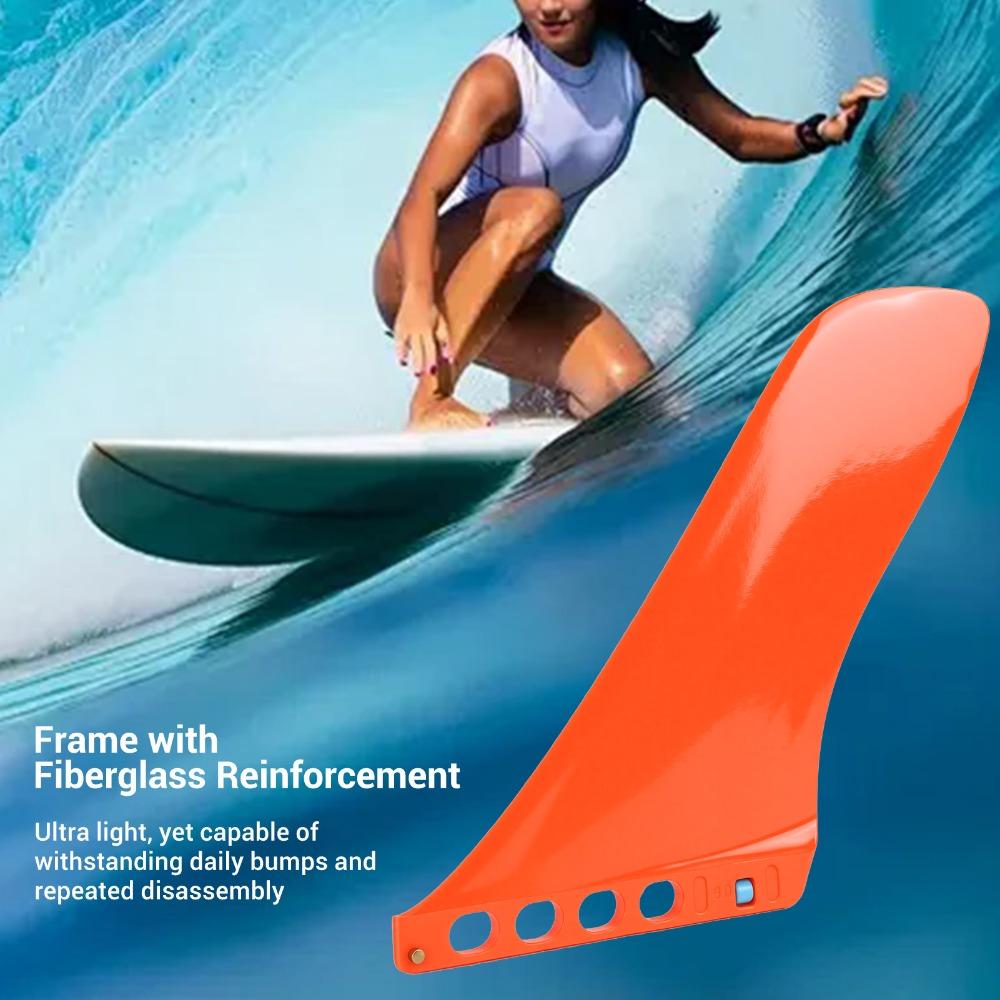 9 Inch Paddle Board Tail Fin No Tool Fin Screw Surfboard Center Fin SUP Replacement Fin Longboard