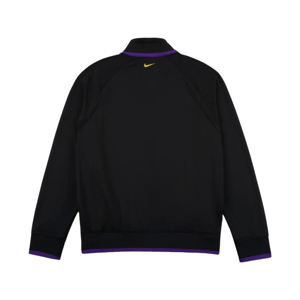 Nike Куртка мужская повседневная с длинным рукавом серии Kobe FW24, воротник-стойка, принт, Dri-Fit, черная FZ0937010