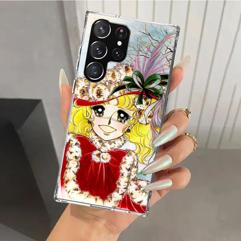 Аниме Конфетный Чехол для Телефона для Samsung Galaxy S26 S24 S23 Ultra S25 Edge S22 S21 Plus S20 FE + Мягкий Печатный Чехол Funda Galaxy S25 S24