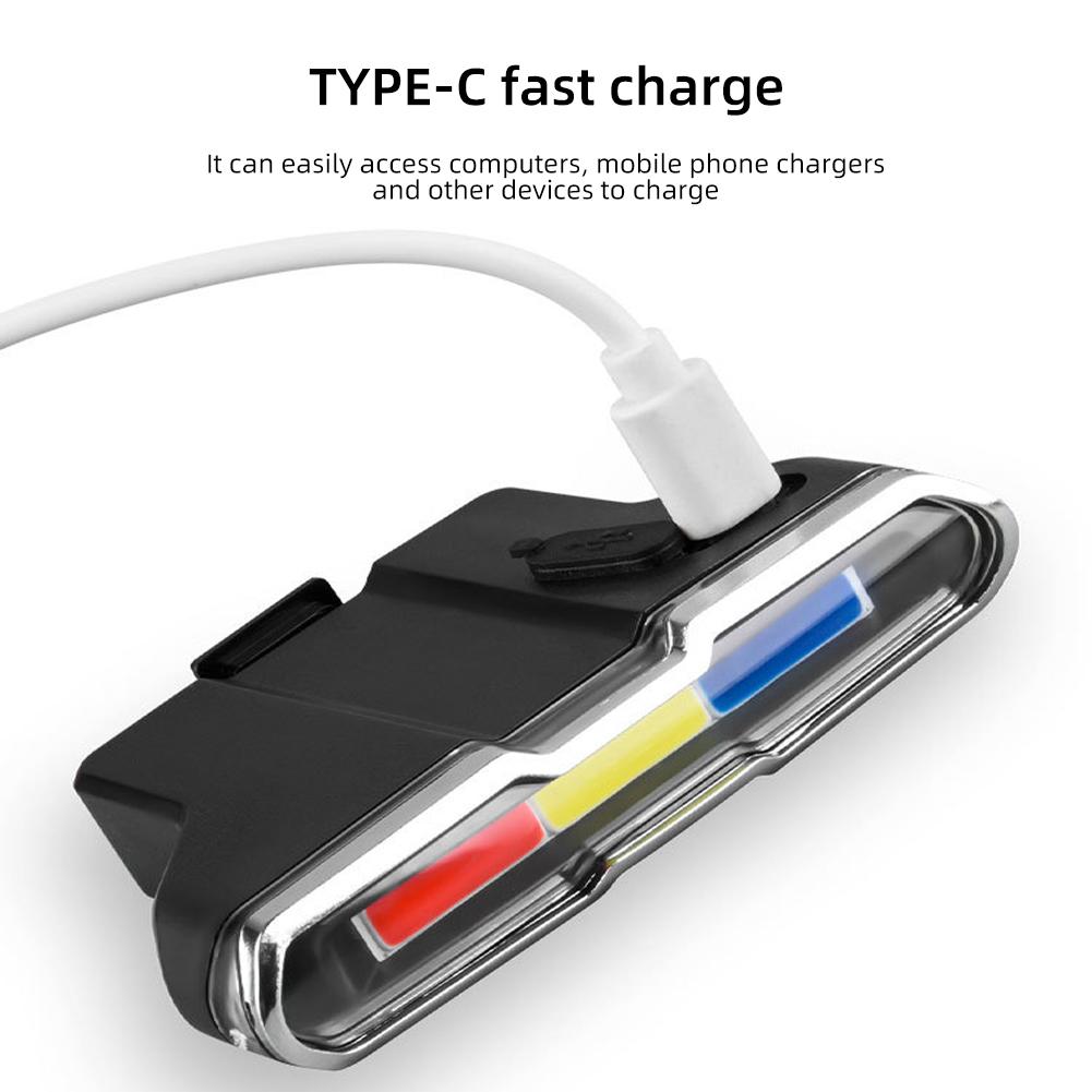 Велосипедный задний фонарь на солнечной батарее, дорожный фонарь безопасности, сверхъяркий велосипедный задний фонарь, водонепроницаемый, перезаряжаемый, 7 режимов, простая установка, идеально подходит для велосипедистов