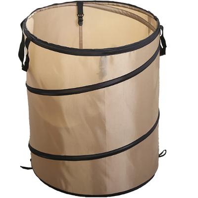 Rikopin Outdoor Мусор Садовый мусор Дрова Листья Урожай Корзина для белья Ведро, Ведро, Отдельно стоящий, Ведро, Бак, 37,8 л, Мешок, Мешок, (Маленький, Бежевый)