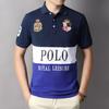 Европейский и американский мужской короткий рукав поло - Британский стиль, спортивный повседневный, хлопок, вышивка, больших размеров