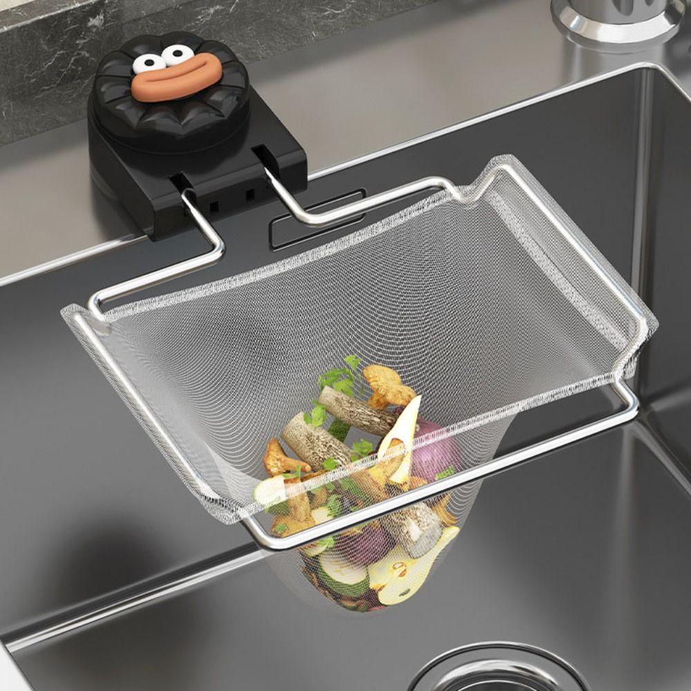 With Disposable Filter Mesh Sink Strainer Basket Strong Load-bearing Sink Filter Mesh Frame  Waste