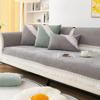 Solid Color Sofa Cushion New Lace Embossed Chenille Sofa Cover All Seasons Universal Living Room Non-slip Sofa Protective Cover