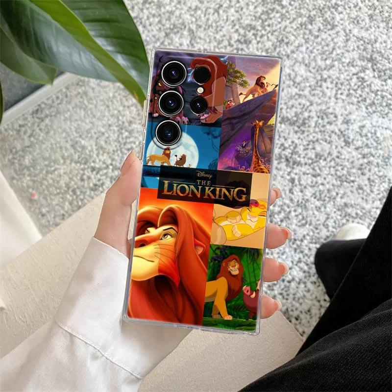 Чехол «Король Лев» Disney Прозрачный Чехол Для Samsung Galaxy S26 S25 Ultra S24 S22 S26 Plus S20 S23 S21 S25 FE S24 5G Прозрачная Крышка