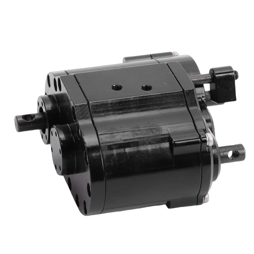 Dual Speed Transmission Case Replacement for SCX10 4WD D90 Alloy 1 10 Scale RC Crawler 2 Speeds Gearbox Black