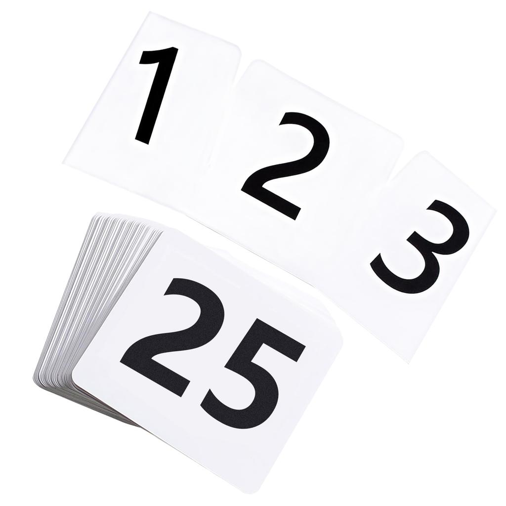 Paper Table Number Cards for Conferences and Parties Double Sided Numbered Seating Cards for Easy Viewing Place Card