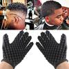 Men Hair Braider Twist Sponge Gloves African Hair Styling Fork Comb