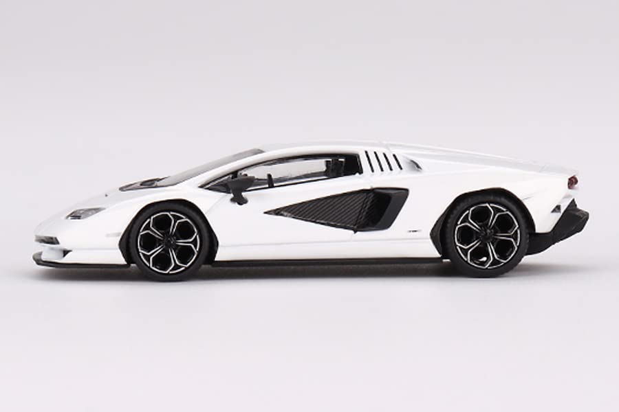 TrueScale Miniatures MINI GT Lamborghini Countach LPI Bianco Siderale Left Handle Готовый продукт 1/64 800-4