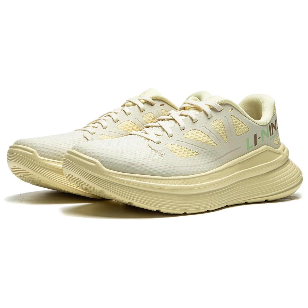 Li Ning Ling Yue Нескользящие, Дышащие, Легкие Низкие Повседневные Беговые Кроссовки Женские Желтые ARSU098-1
