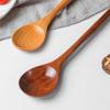 SITEDAN Long Spoons (2-Piece Set), Wooden Spoons with Long Handles, 33cm Long, Heat-Resistant, for Stirring, Simmering, and Hot Pots