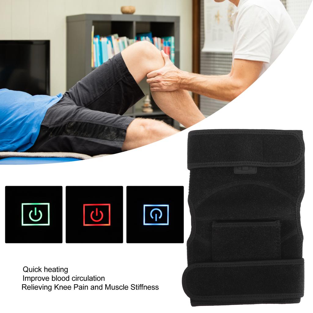 Knee Heating Pad 3 Modes Fast Heating Heated Knee Brace Wrap for Knee