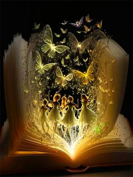 Набор для алмазной живописи Книга Фэнтези Полный квадрат Круглая вышивка Мозаика Пейзаж Вышивка крестом Набор для домашнего декора