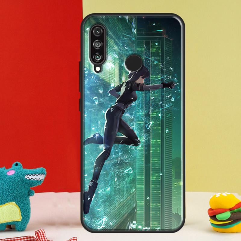 Чехол для Huawei Nova 12s 12i 11i 8i 9 10 SE Y91 Y90 Y60 Y70 Y72 Y61 P20 P40 P30 Lite P60 Pro с изображением из аниме Призрак в доспехах