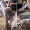 Women Christmas Warm Thigh High Long Stockings Knit Over Knee Socks Xmas