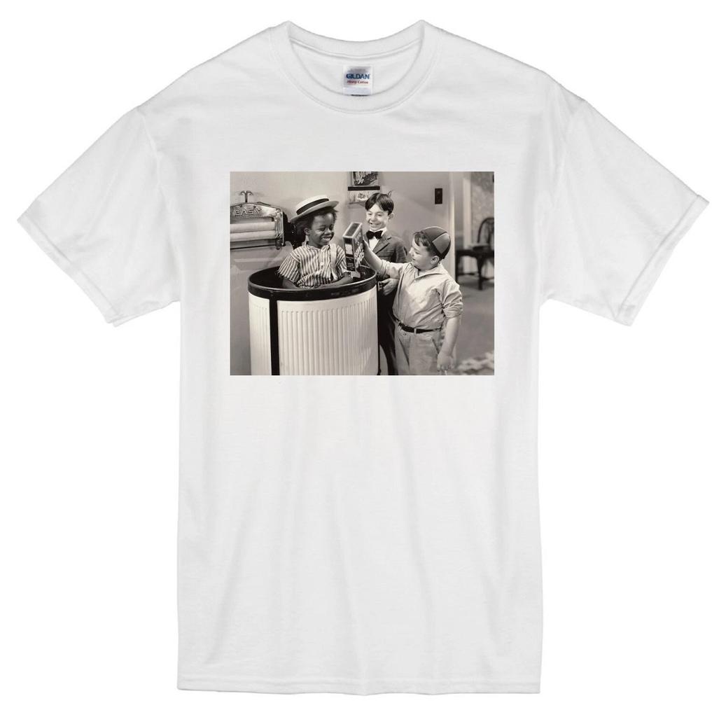 LITTLE RASCALS SPANKY ALFALFA BUCKWHEAT OUR GANG PORKY VINTAGE TV WHITE T-shirt