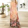 Womens Floral,Gradient Print Maxi Dresses Sexy Dresses Long Sleeve Elegant Fall Long Dresses Holiday Dresses for Women