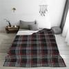 Tartan Flannel Throw Blanket  Soft Warm  Bedspread for Bed Living Room Picnic Travel Sofa
