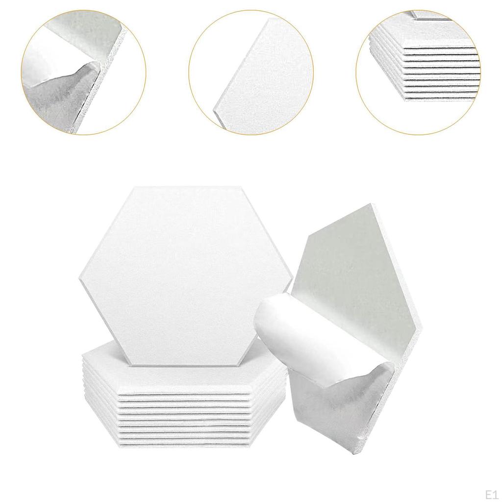 12 шт. акустических панелей, звукопоглощающие плитки, самоклеящиеся стены для