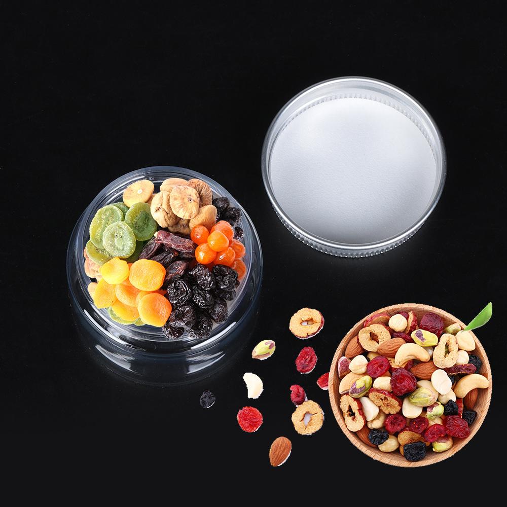 30-250ml Aluminum Cap Cosmetic Tin Pot Empty Lip Balm Jar Oil Wax Plastic Container Empty Jar Home Storage Food Sample Bottles