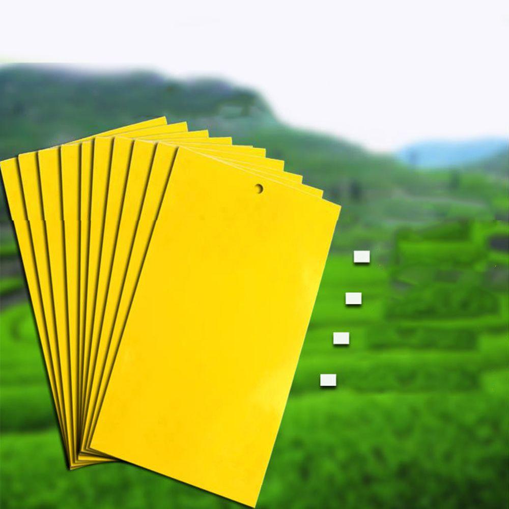 10/20/50/100pcs Hot Wasp Lot Yellow Insect Killer Sticky Glue paper Insect Trap Catcher
