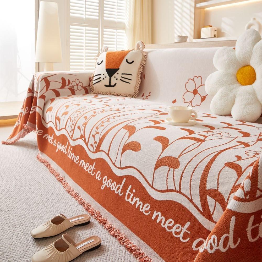 Funda Sofa Home Синель Цветы Диван Коврик Пледы Всесезонный Кемпинг Пикник Одеяло Чехол Чехол для Дивана