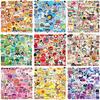 600 Наклеек для смешивания и сочетания цветов дофамина, водонепроницаемые декоративные наклейки для DIY, коробка для хранения игрушек, холодильник, плоские декоративные наклейки