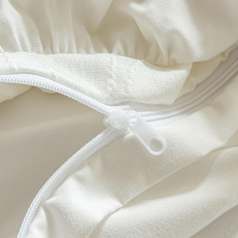 Французский принцессный стиль Кружева Рюши Свадебный постельный комплект Стиранный хлопок Мягкий пододеяльник Простыня/простыня на резинке Наволочки 4шт