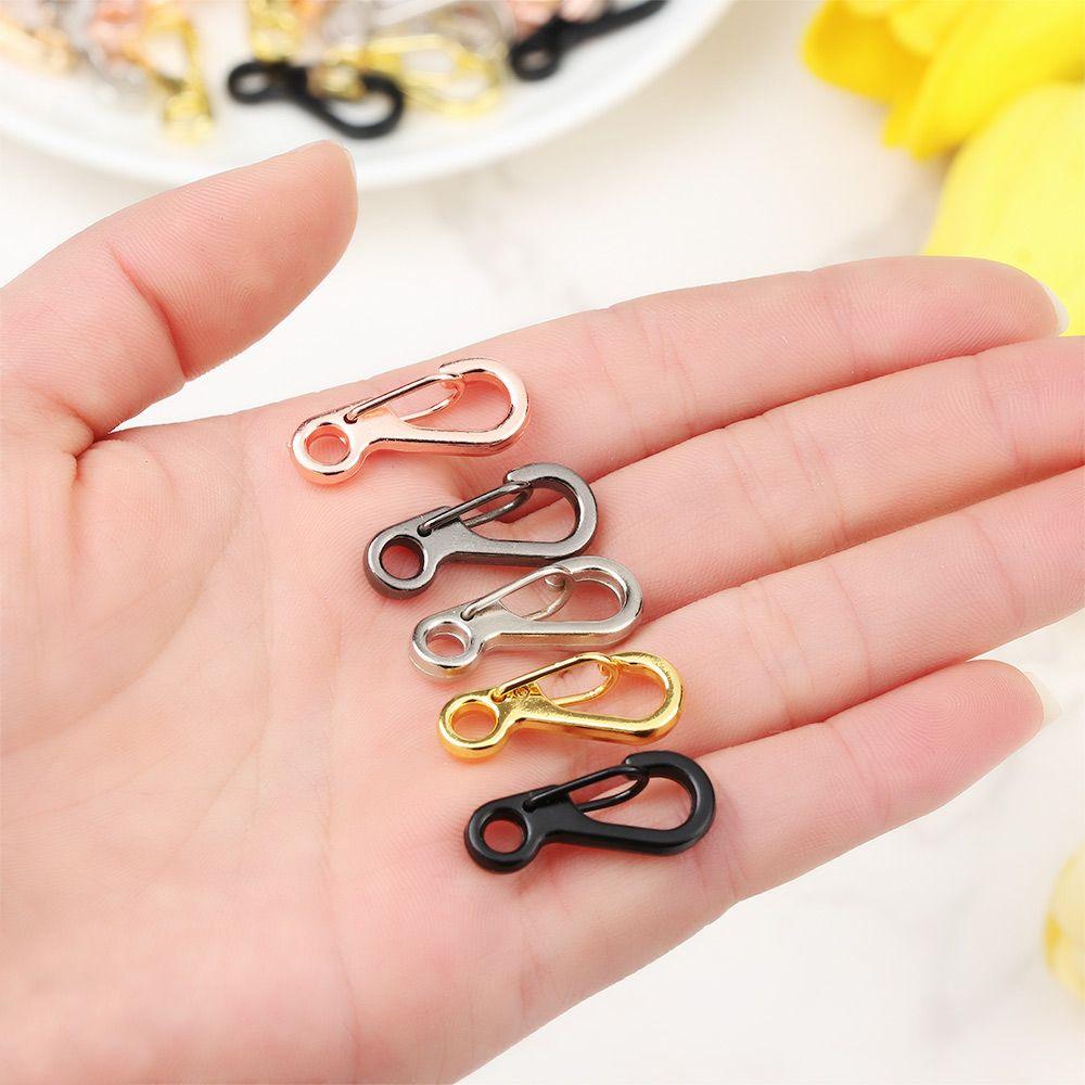 10 шт. Металлическое разъемное кольцо DIY брелок воротник карабин карабин крючок застежка-лобстер сумки ремни пряжки