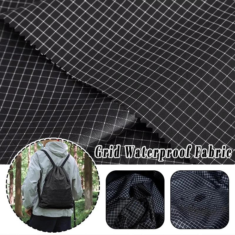 100x150cm 210d Grid Waterproof Fabric Wear-Resistant Nylon Ultra-Light Cloth for Outdoor Garment Wear resistance Material Suppli