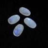 10X16MM натуральный радужный лунный камень, огранка «Клетка», 34 карата. Овальный драгоценный камень 4 шт. Лот RML-460