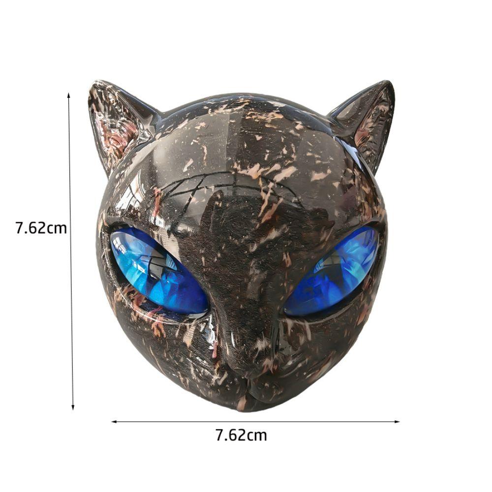 Resin Luxury Black Cat Figurine Hand-Carved Elegant Black Cat Figurine Decorative Statue