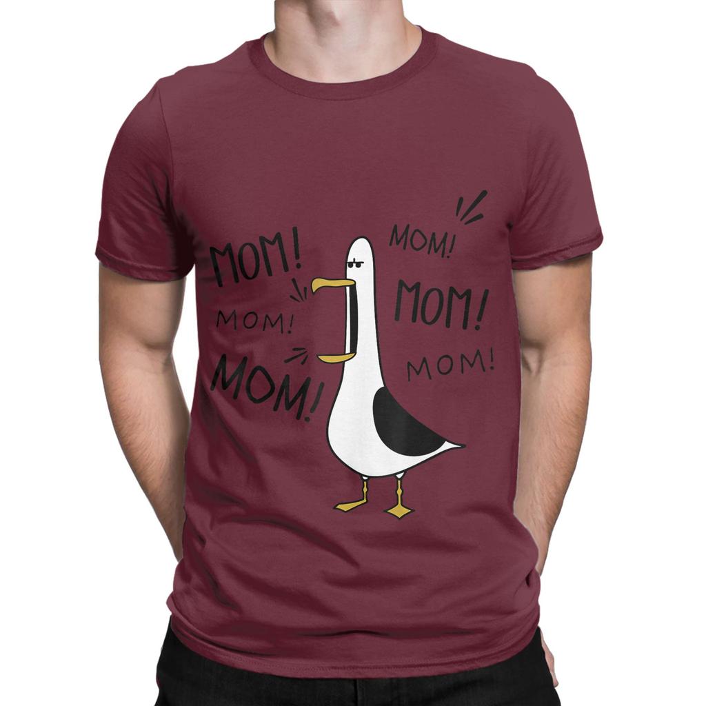 Awesome Mom Seagull Funny Mama Seagulls Mothers Day TShirt for Unisex Round T Shirt Short Sleeve Tees Original Clothes