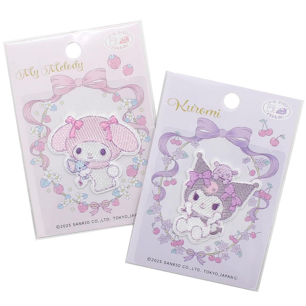 Первопроходцы Sanrio Плюшевая обнимашка Моя Мелоди 1 49 мм x 45 мм Наклейка и нашивка, штука, (ширина) (высота), (Оба термоклеящиеся), SCW601-SCW82