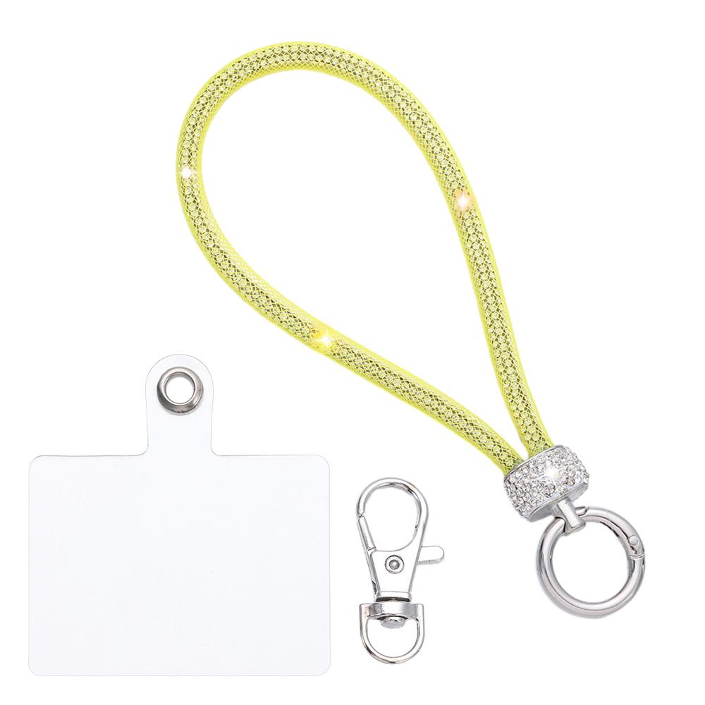 Блестящий Стразы Шнурок для Телефона Телефон Алмазный Кристалл Ремешки на Запястье Брелок Подвесной Шнурок от Потери