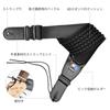 Guitar Strap Strap Bass Strap Made of Cotton with Air Reduces Comes with 6 Picks and 2 Strap Black [LEKATO] Cushion, 9.5cm Width, Burden, Locks,