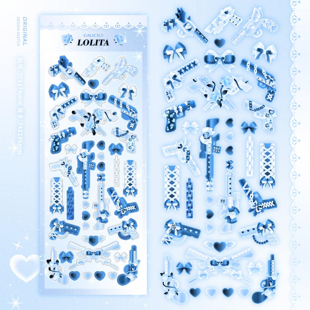 Stickers DIY Decorative Materials Stickers Dark Series Stickers