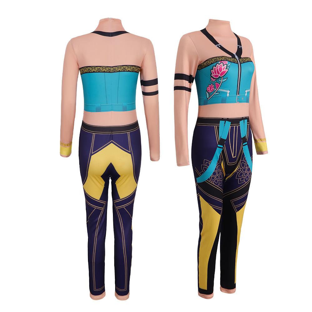 Охотники на демонов Kpop Зои Руми Косплей Комбинезон Костюм Выступление Хэллоуин