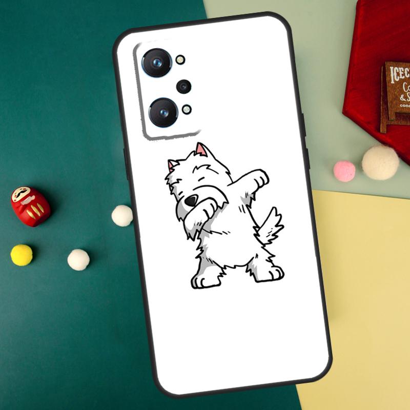 Cartoon Westie Dog For Realme GT7 Pro 15 13 10 11 12 14 Pro Plus C55 C71 C75 C67 C63 C61 C53 C35 C65 GT6 Case