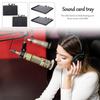 SEWACC Microphone Stand Tray Mount, Microphone Tray Stand, Sheet Music, Microphone, Music Stand, Accessory Tray, Microphone Tray, Frameworks, Stand, A