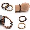 Wooden Bead Cross Bracelet With Natural Finish Cross Spiritual Bracelet For Religious Comfort And Eco Friendly Style